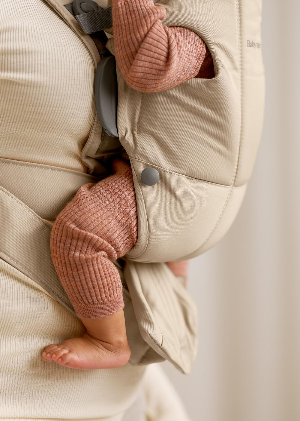 Baby Carrier Mini in Beige Woven - BabyBjörn