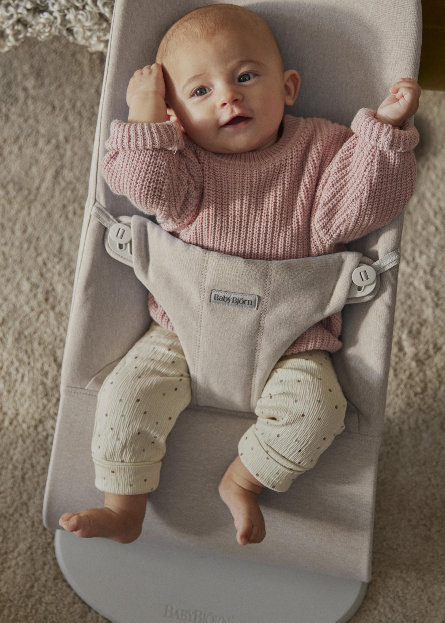 Bouncer Bliss in light beige woven mélange - BabyBjörn