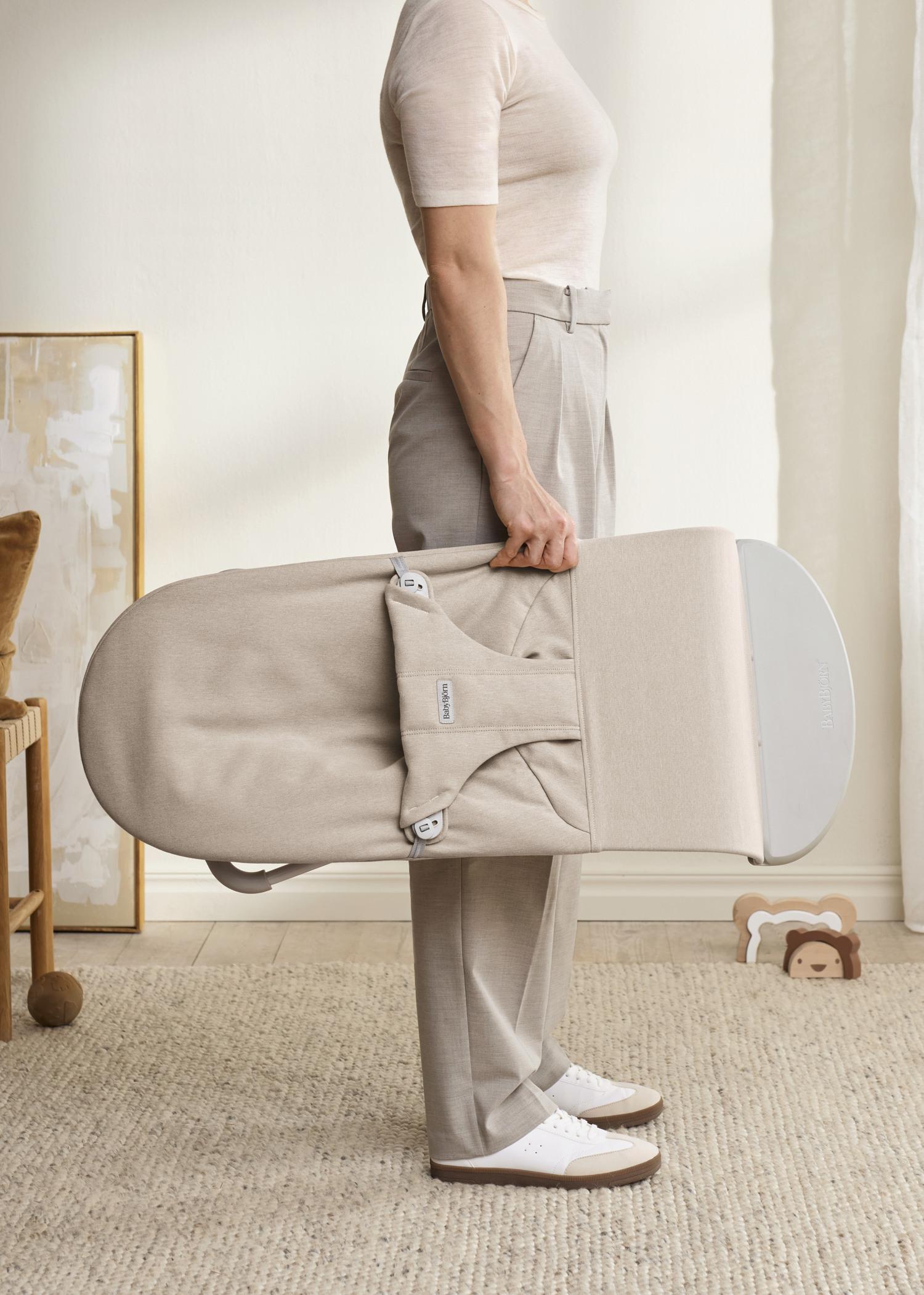 Bouncer Bliss in Light beige Woven Mélange - BabyBjörn