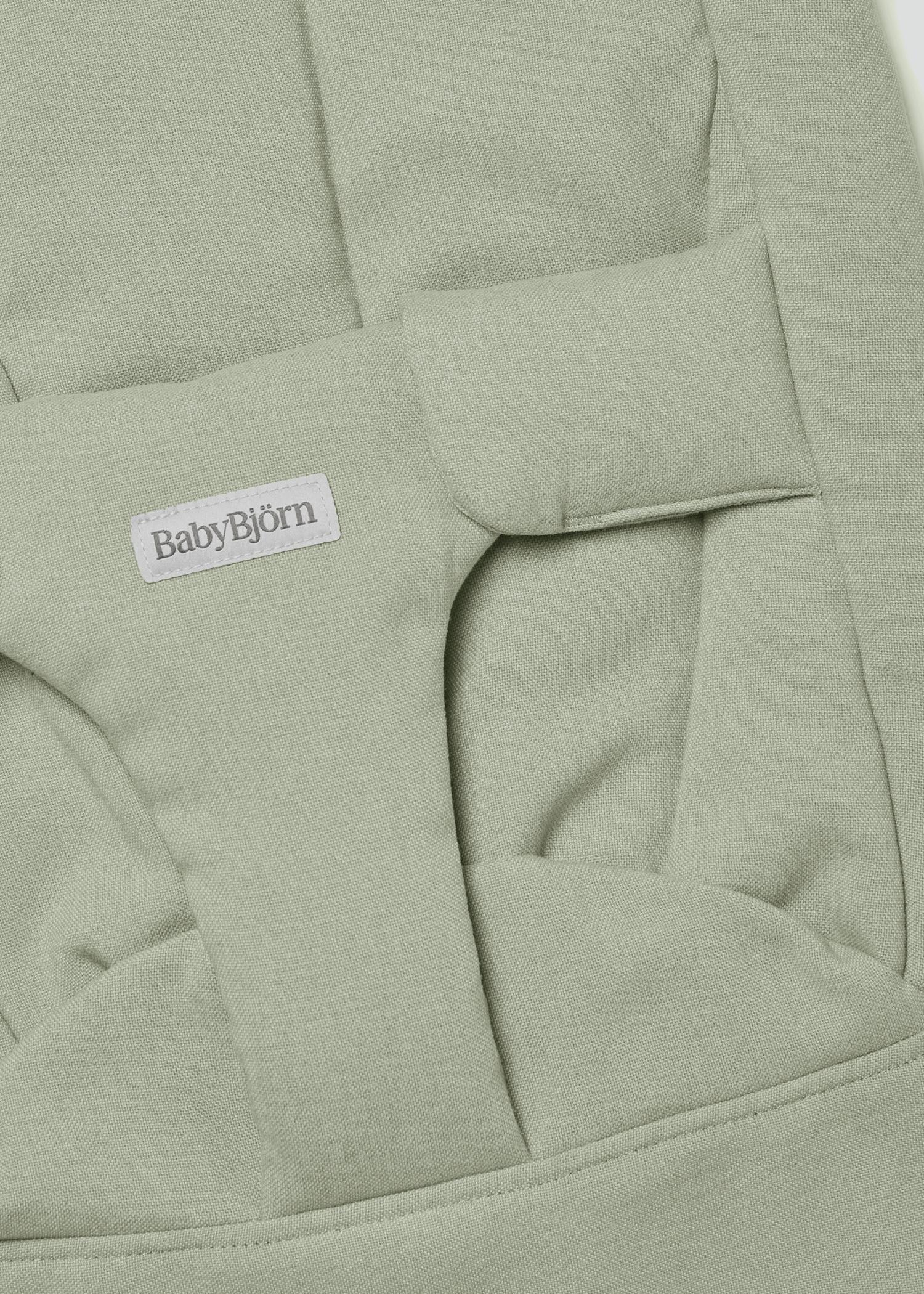 Fabric seat for bouncer Begin in Light green brushed woven - BabyBjörn