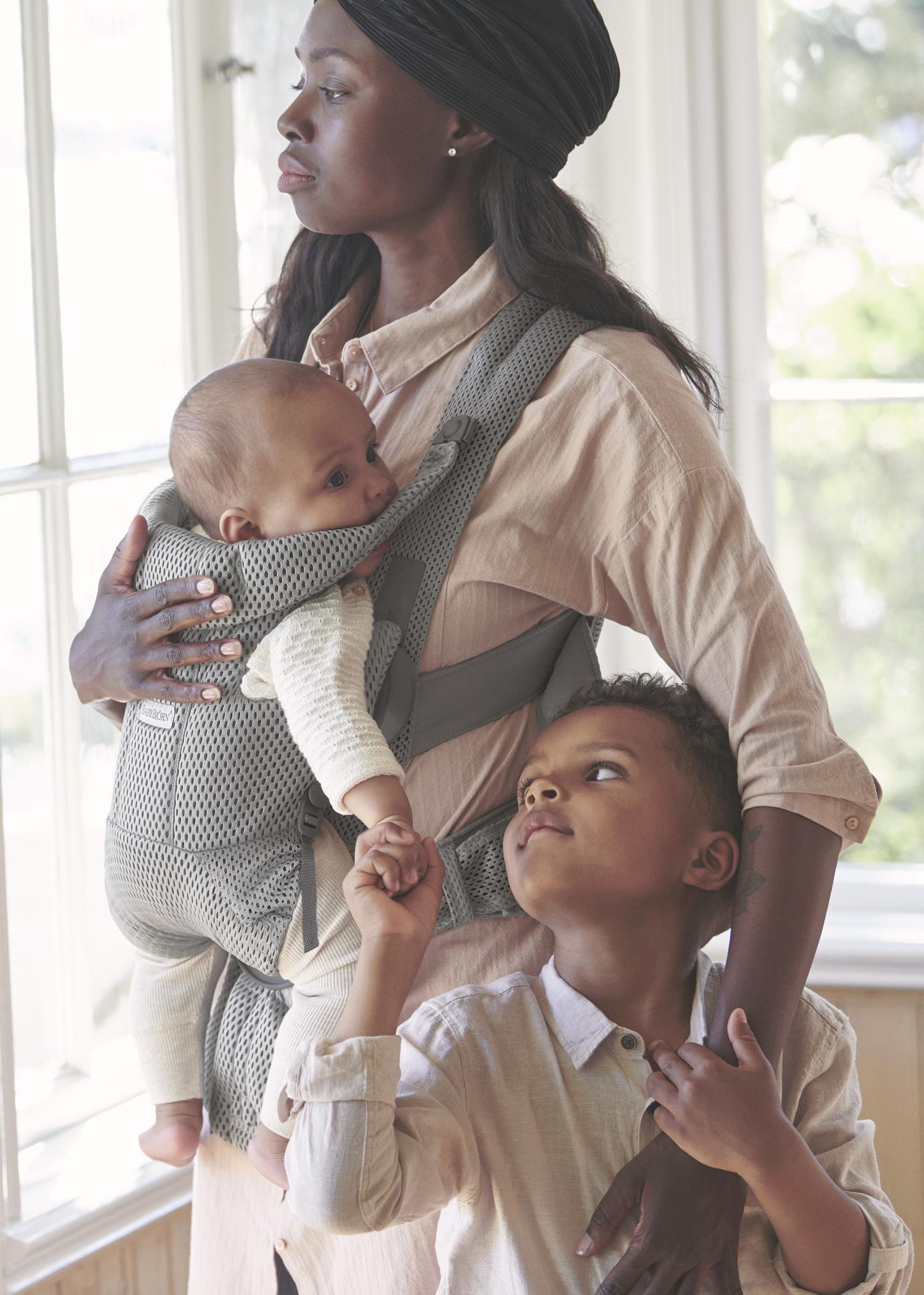 Baby Carrier Free Grey 3D Mesh BabyBjörn