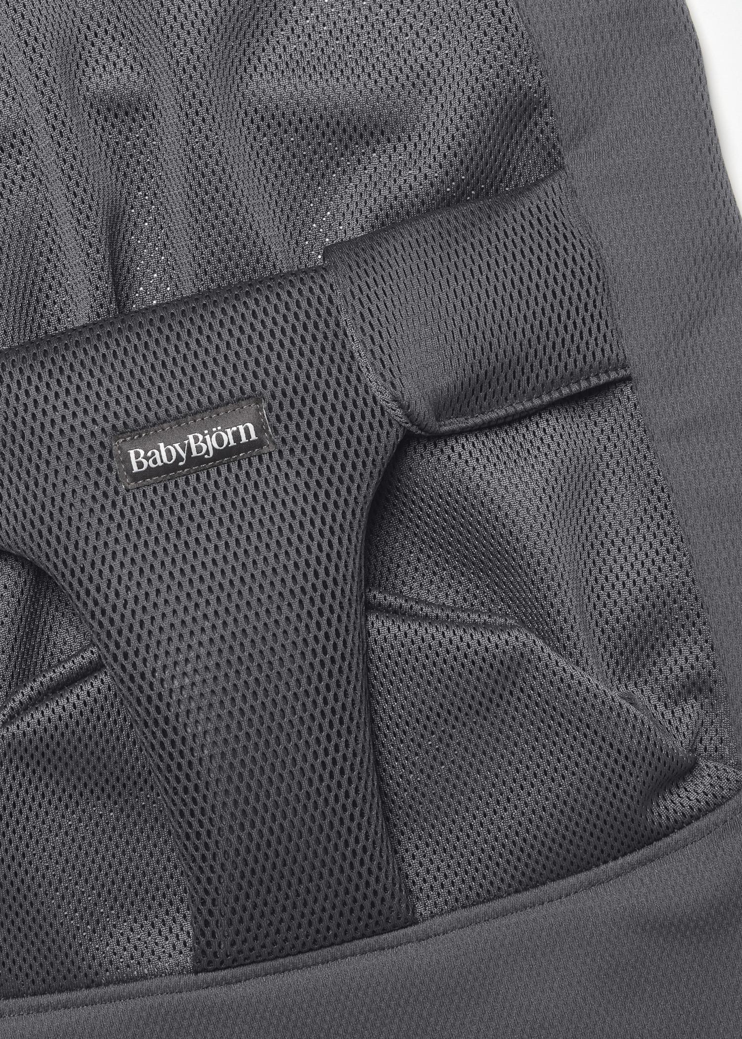 Fabric seat for bouncer Begin in Dark grey airy mesh - BabyBjörn