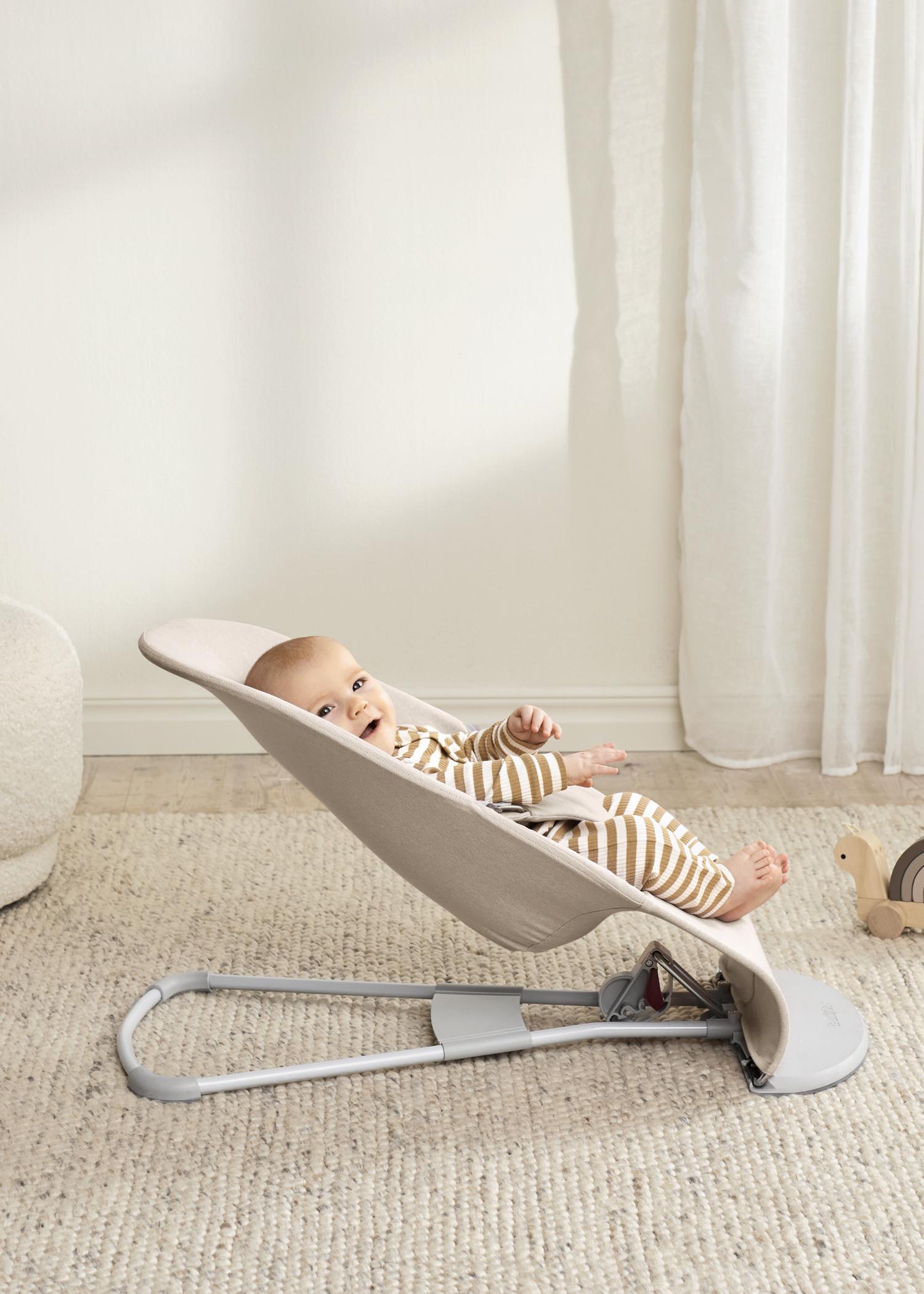 Bouncer Bliss in Light beige Woven Mélange - BabyBjörn