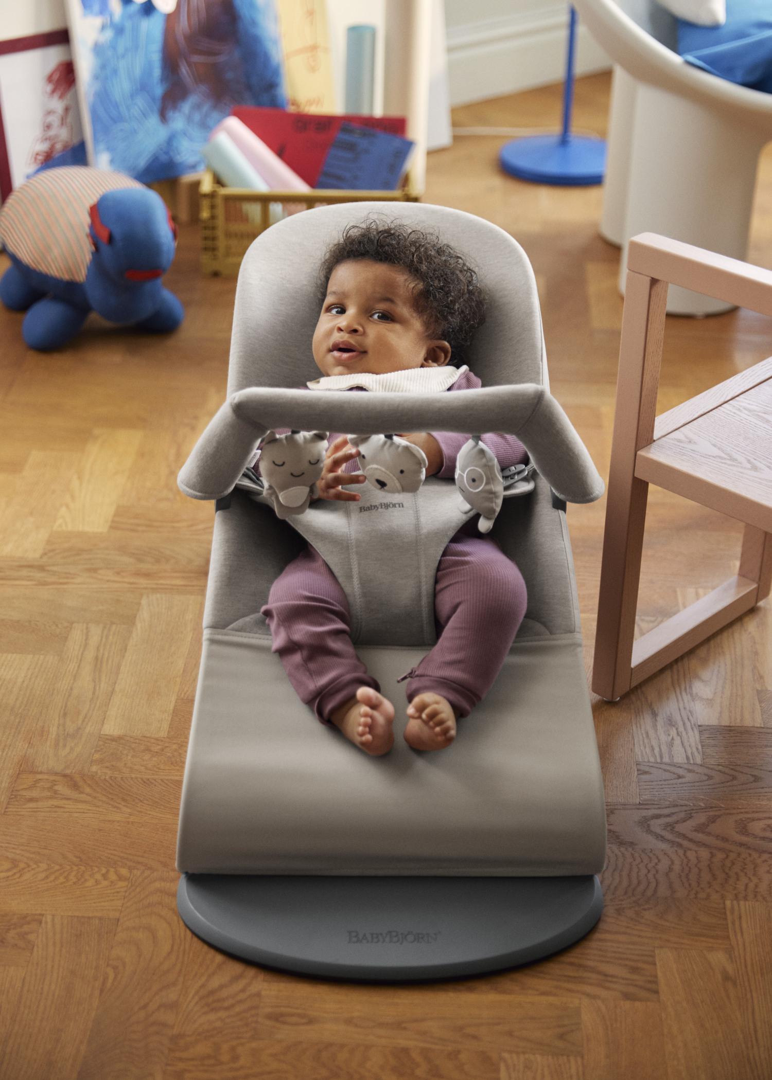 Toy for Bouncer Soft friends in neutral colours - BabyBjörn