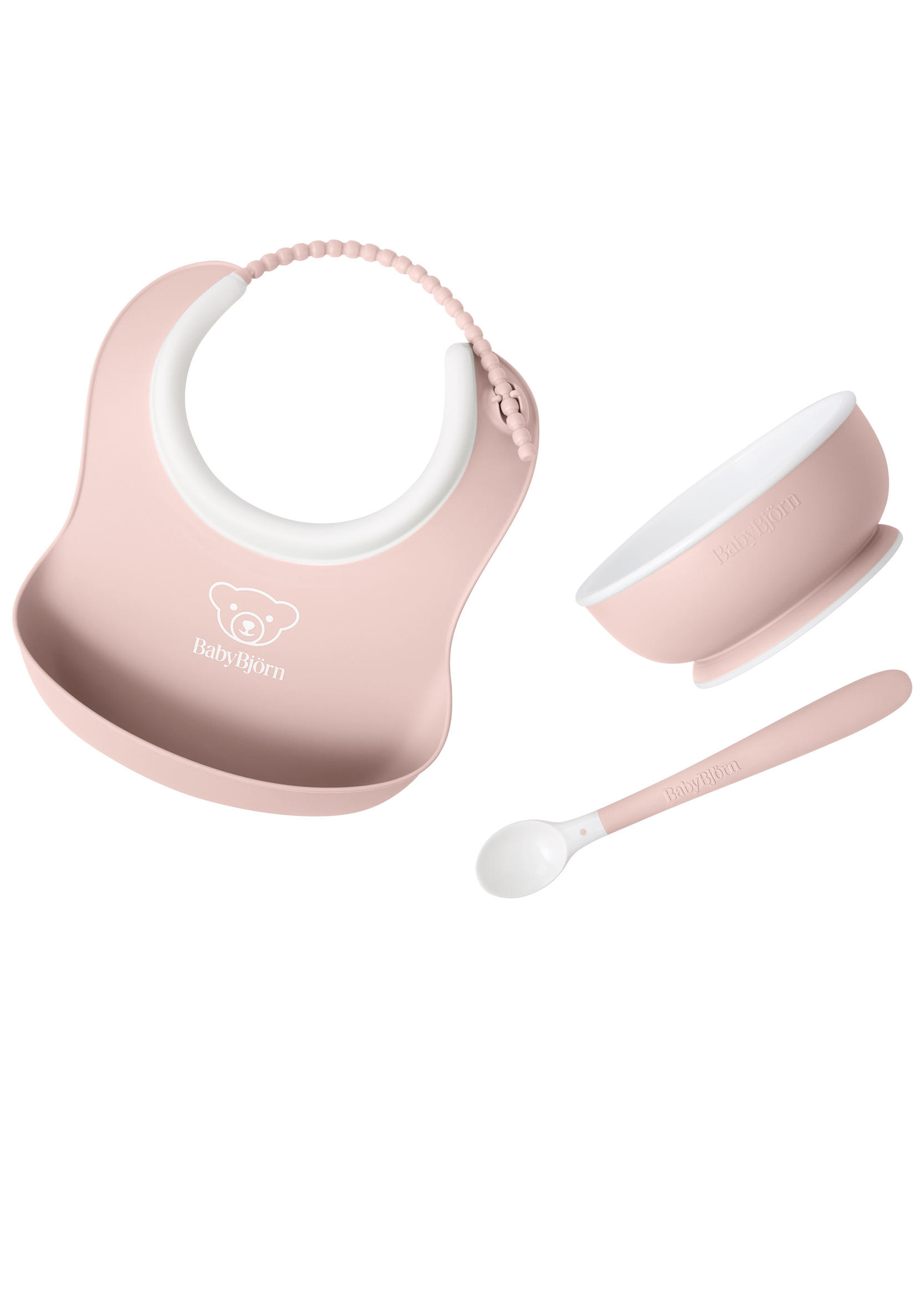 Baby Feeding Set, 3 pcs, Powder pink