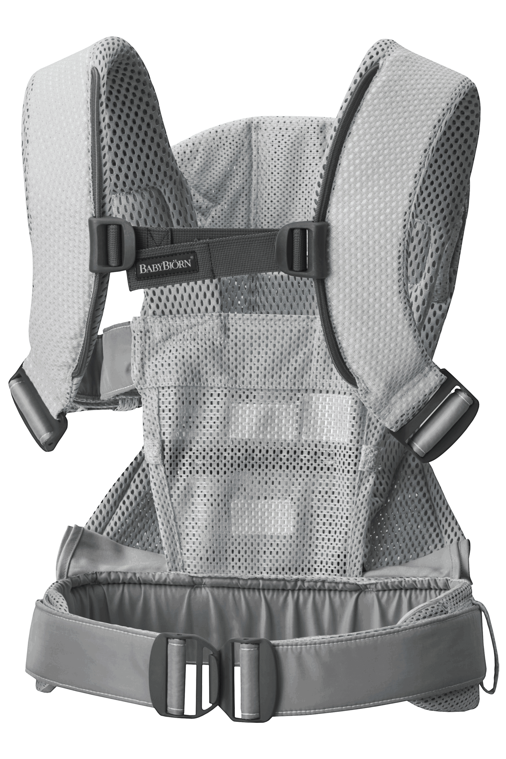 Baby Carrier One Air in Silver 3D Mesh - with sturdy waste belt and back support