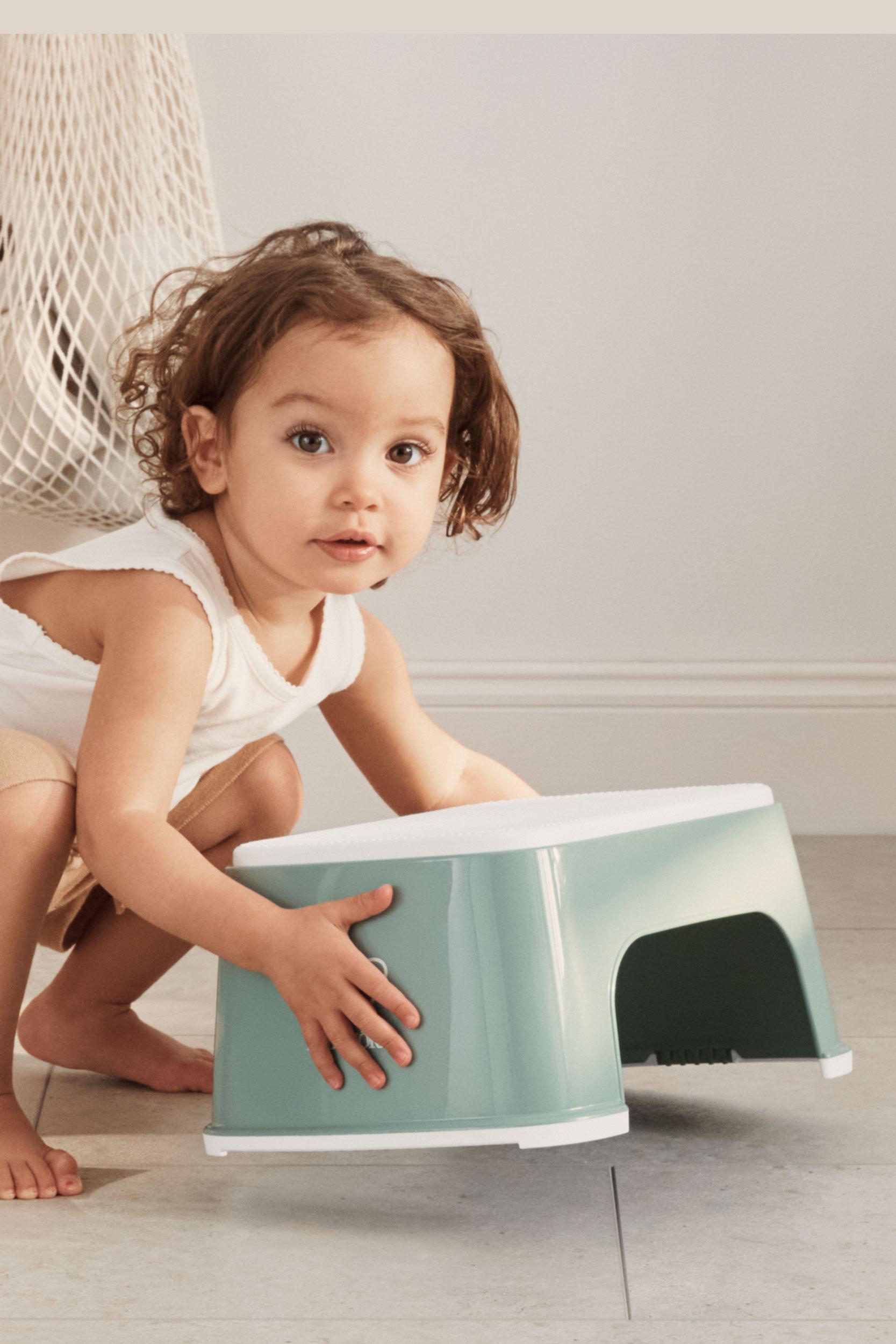 Step Stool Deep green/White