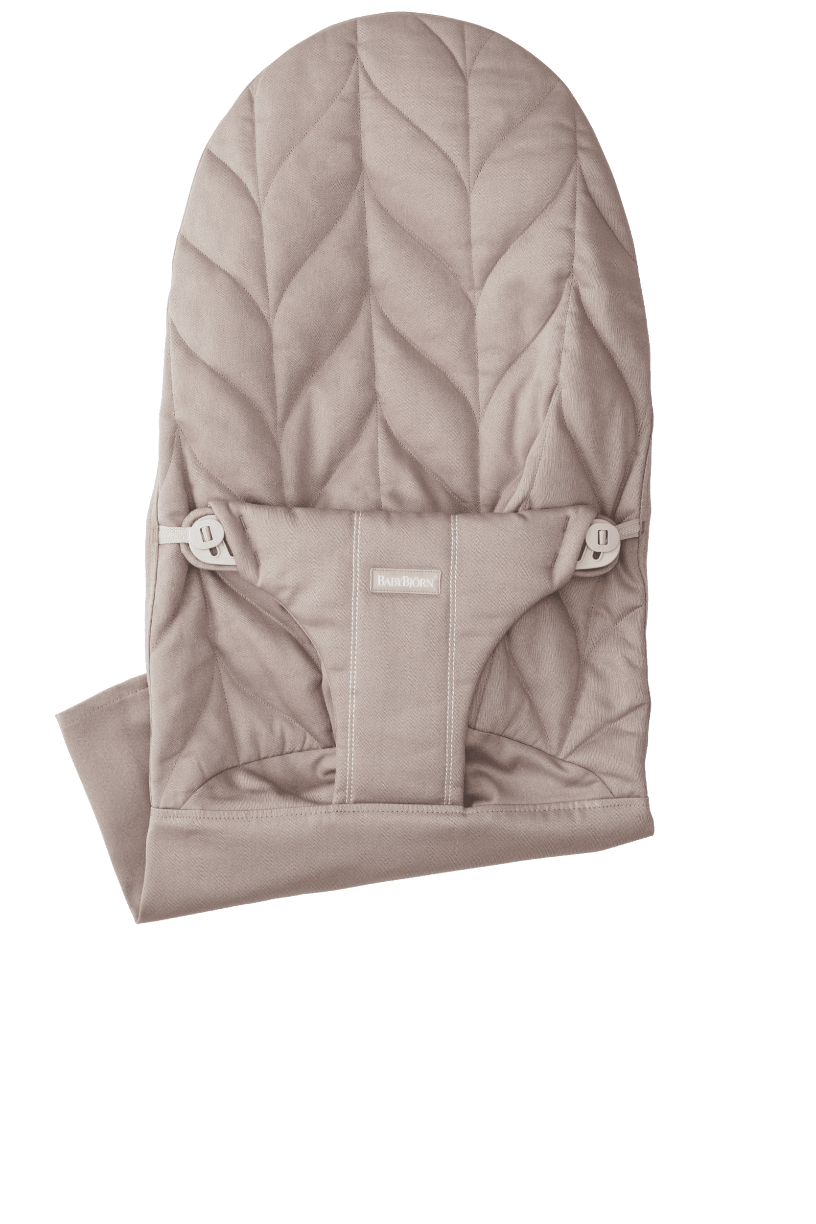 Fabric Seat for Bouncer Bliss in Sand gray Petal quilted cotton