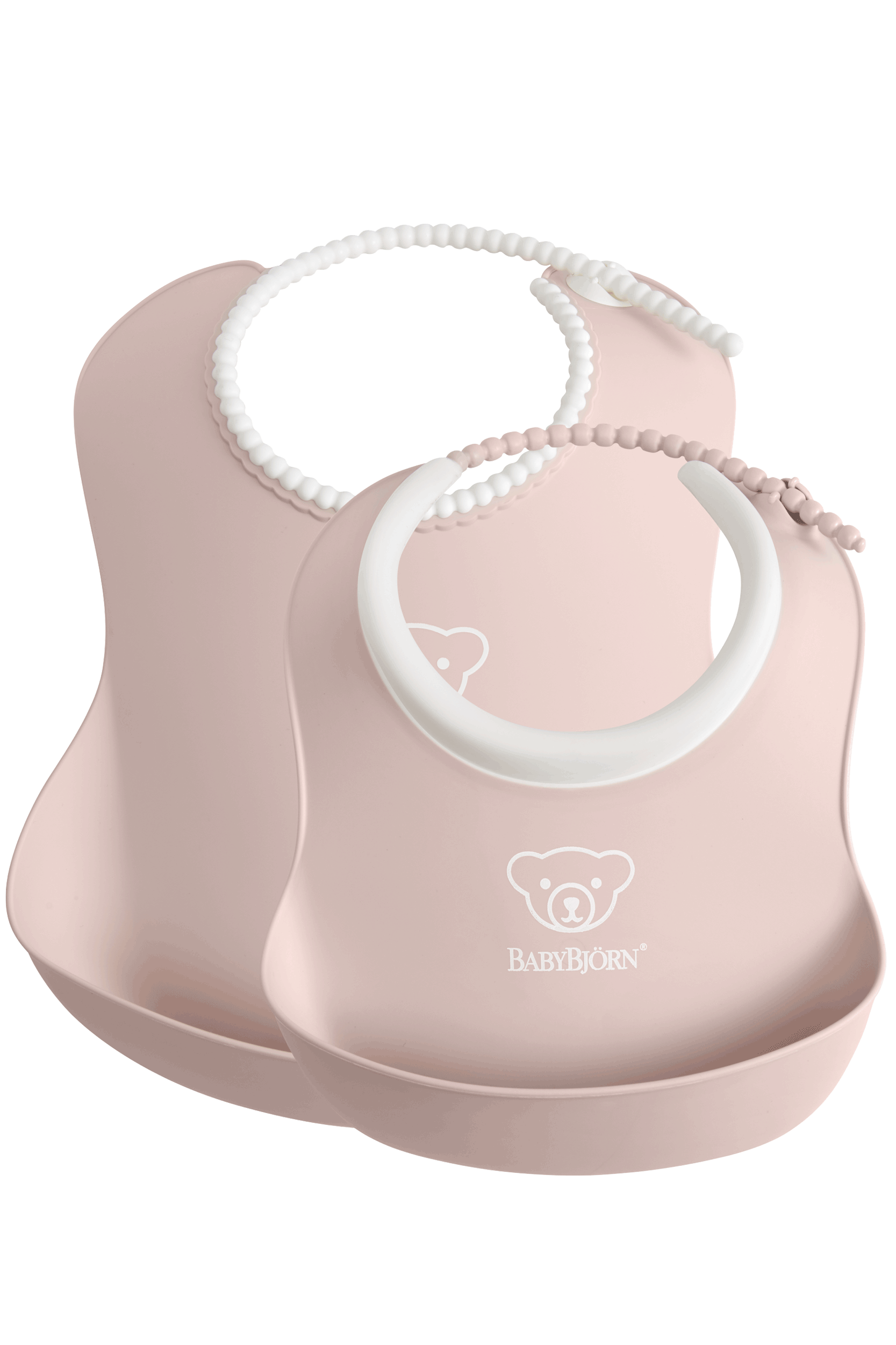 Feeding Bib Set 2 pack Powder Pink BabyBjörn