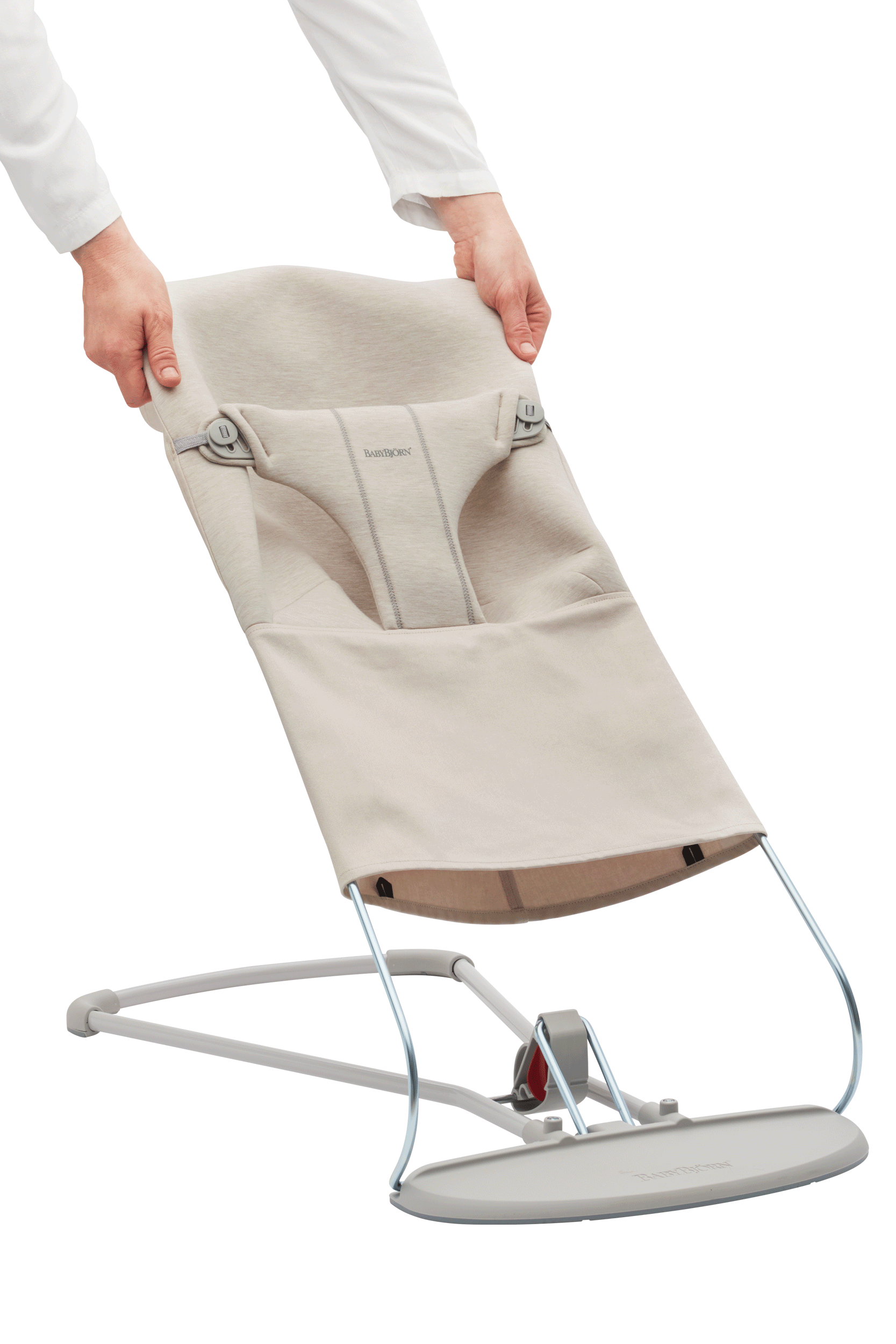 Fabric seat for Bouncer Bliss in Light beige 3D Jersey