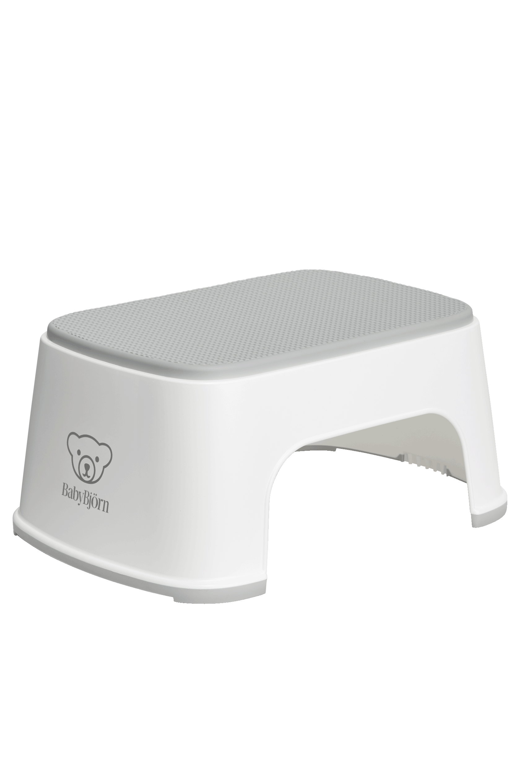Step Stool, White/Grey