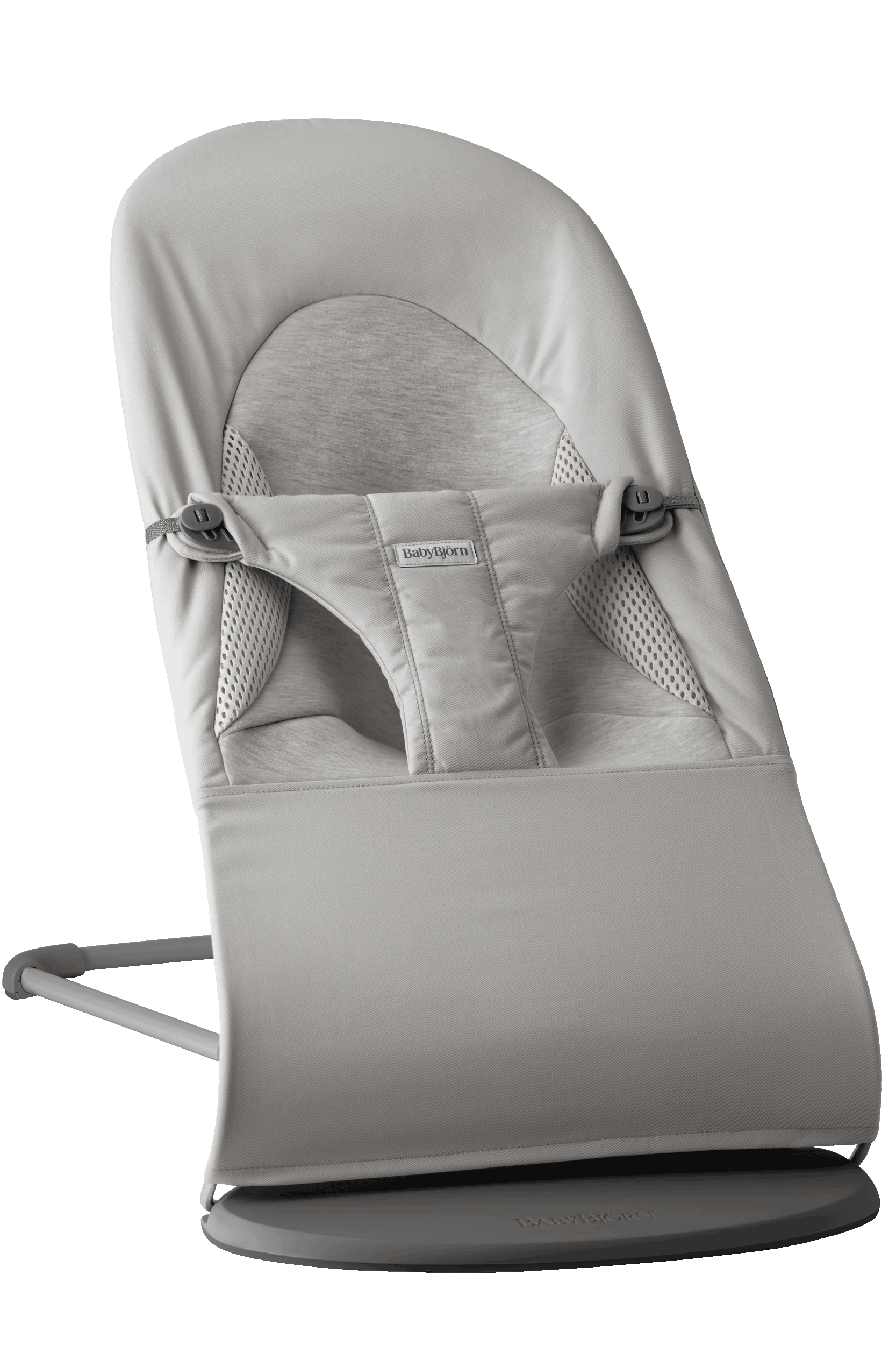 Bouncer Bliss - Woven/Jersey, Tri-Fabric, Light grey - BabyBjörn