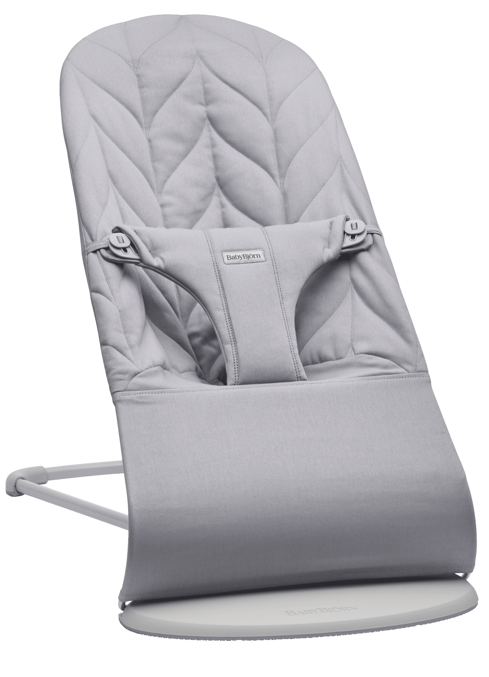 Bouncer Bliss Light gray Petal quilt Woven - BabyBjörn