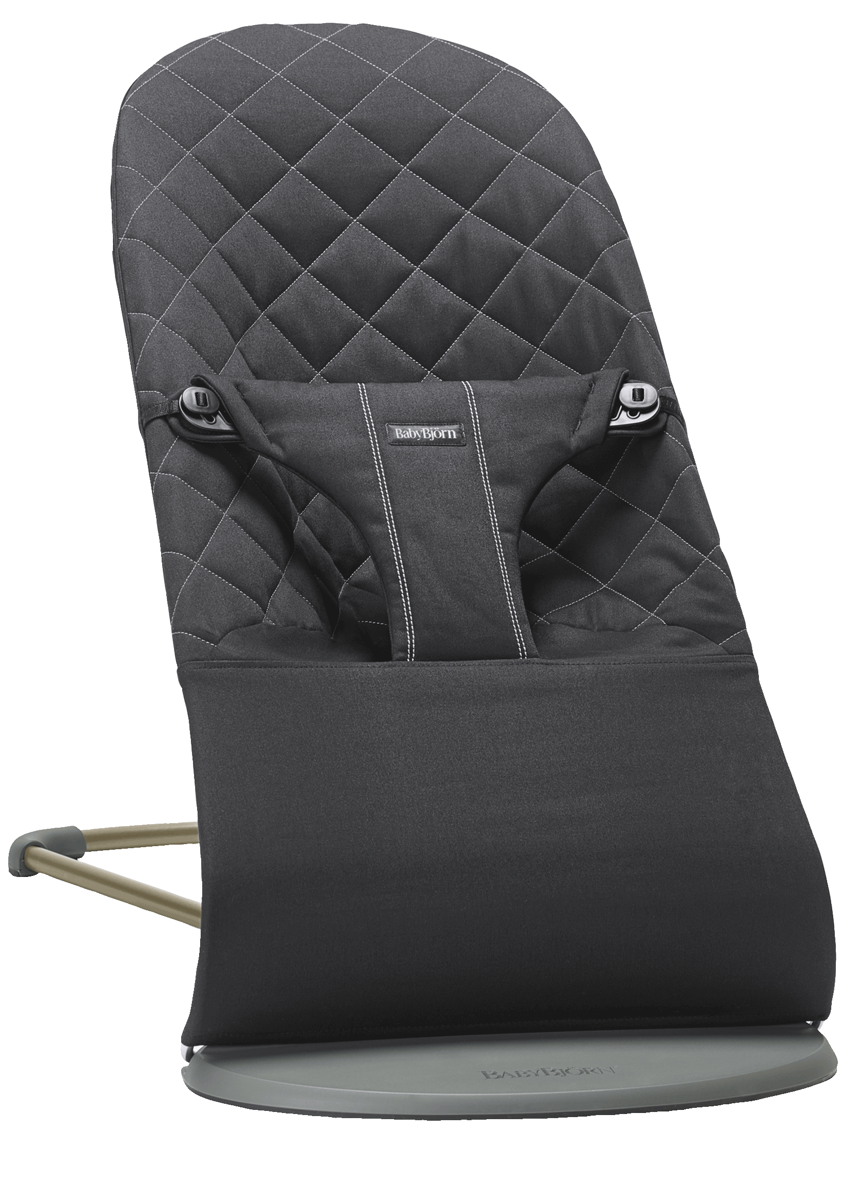 Bouncer Bliss in Black Woven classic quilt - BabyBjörn