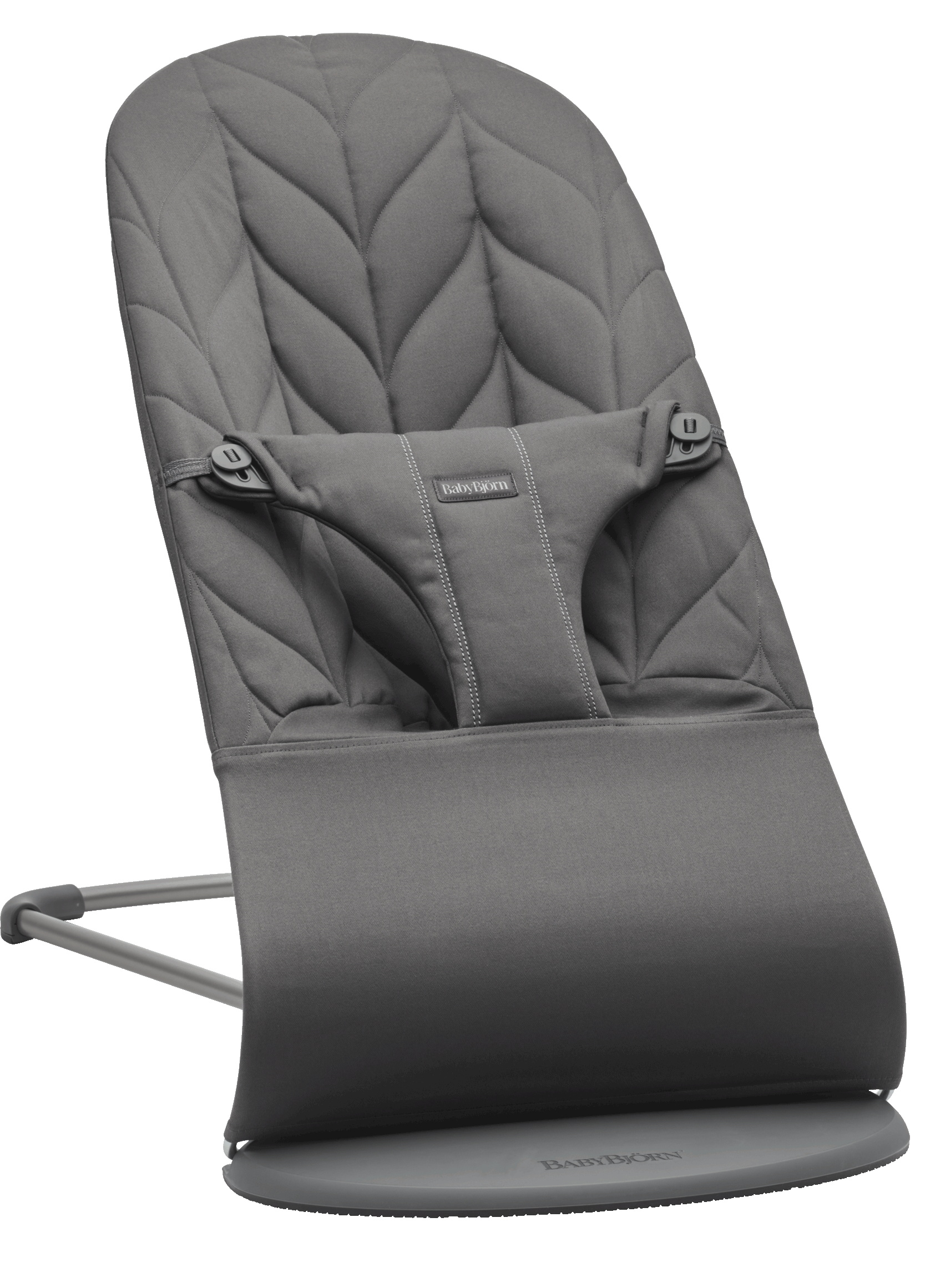 Bouncer Bliss in Anthracite Woven Petal Quilt - BabyBjörn