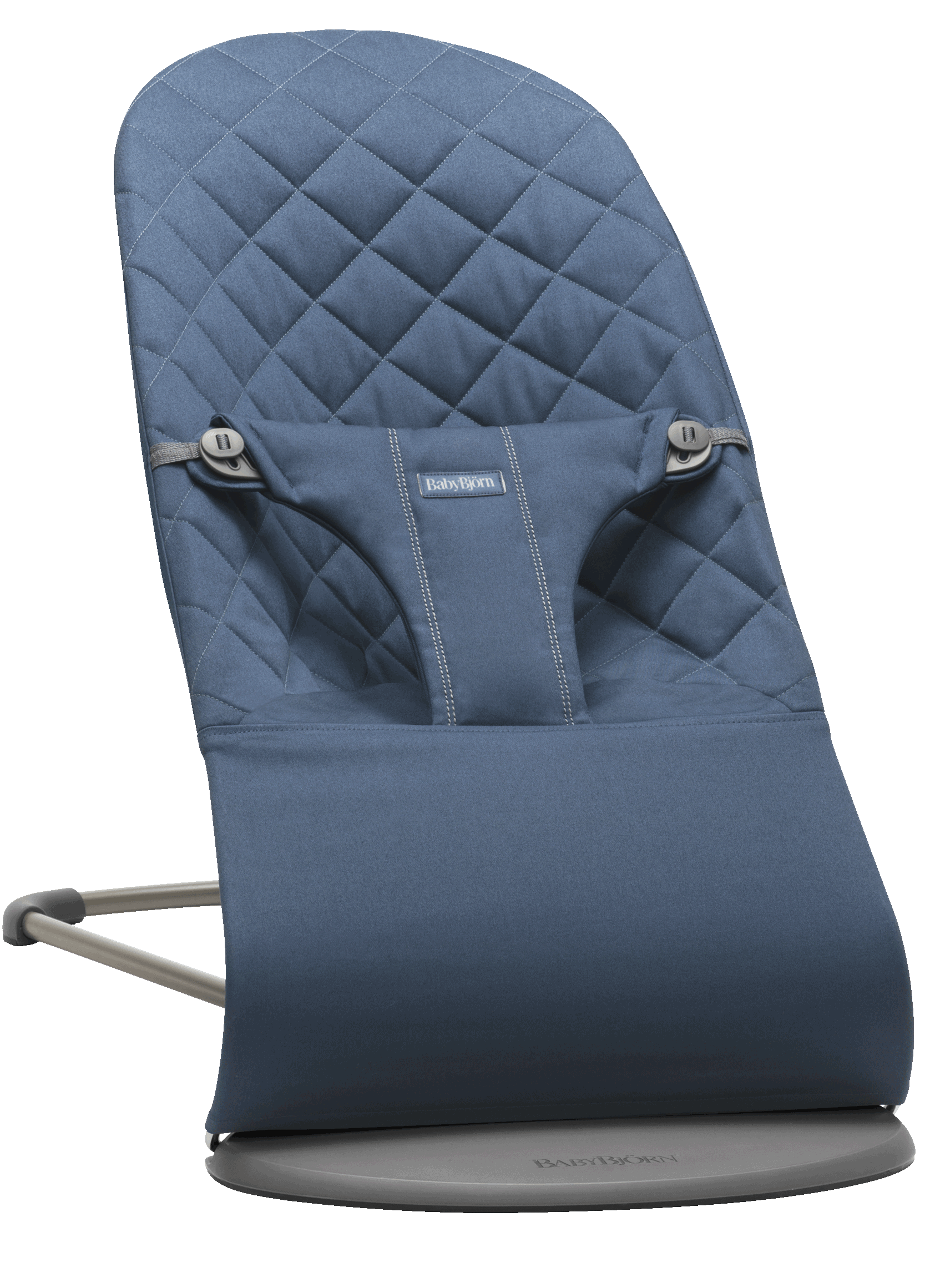 Bouncer Bliss in Midnight blue Woven classic quilt - BabyBjörn
