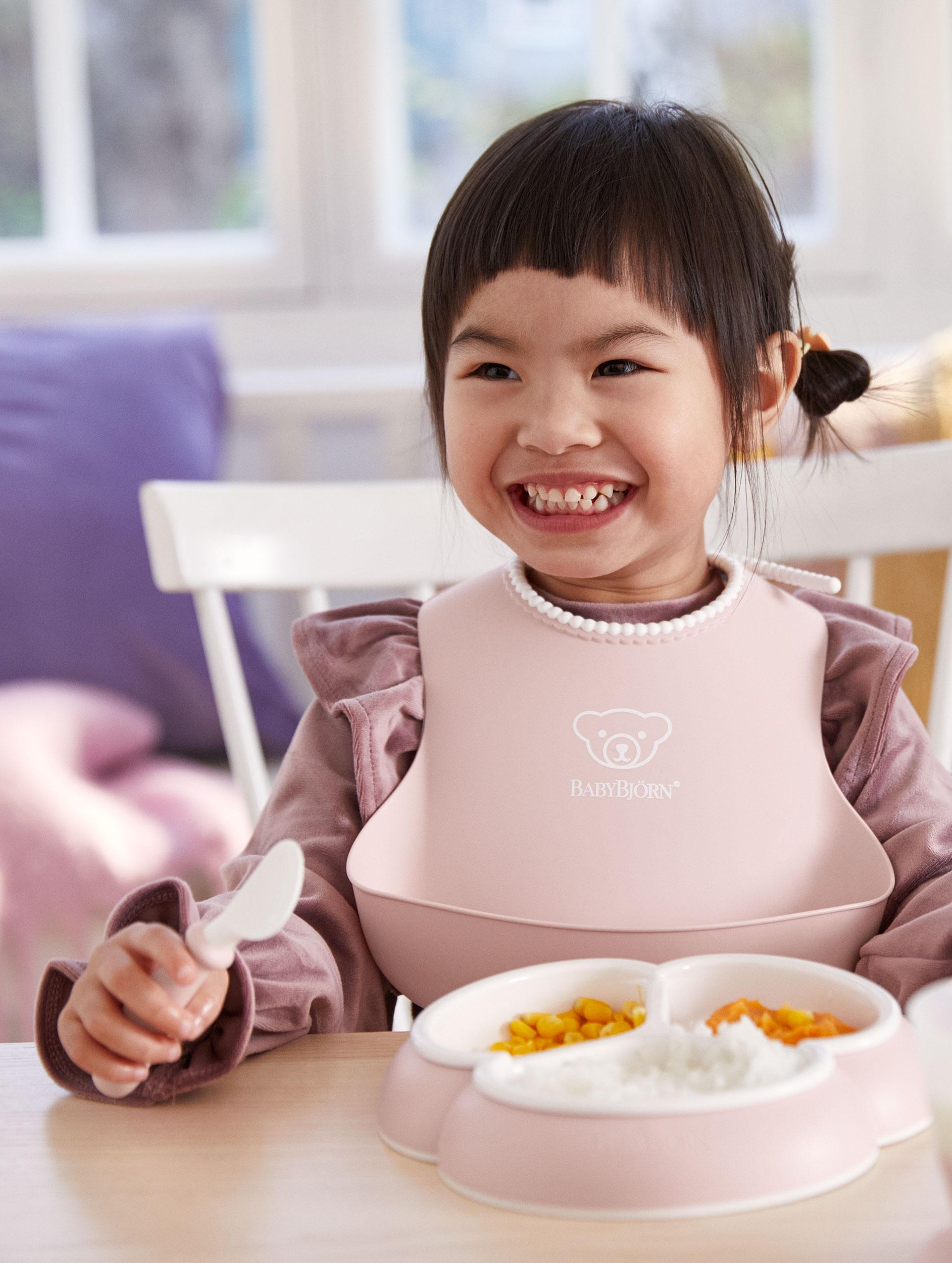 Feeding Bib Set 2 pack Powder Pink BabyBjörn