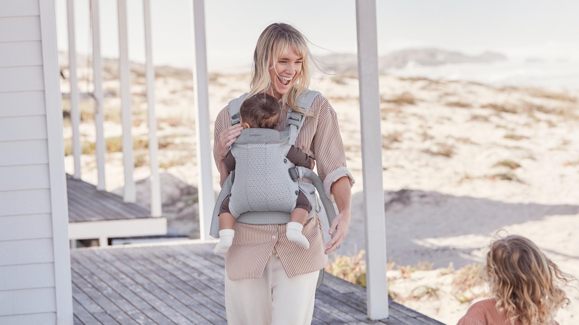 Baby Carrier Harmony in silver 3D Mesh - BabyBjörn