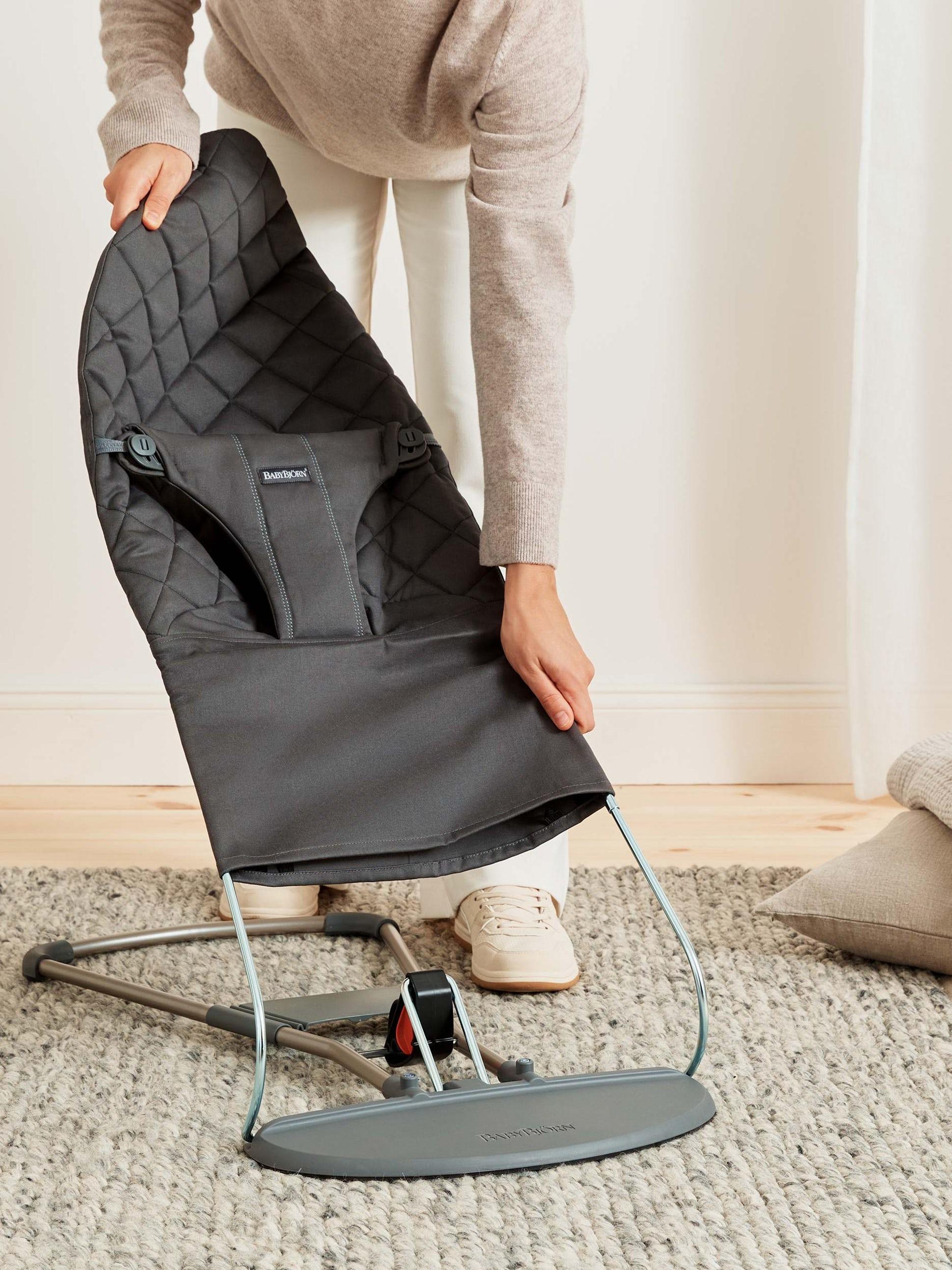 Extra Fabric Seat for Bouncer Bliss in Anthracite Classic Quilt woven